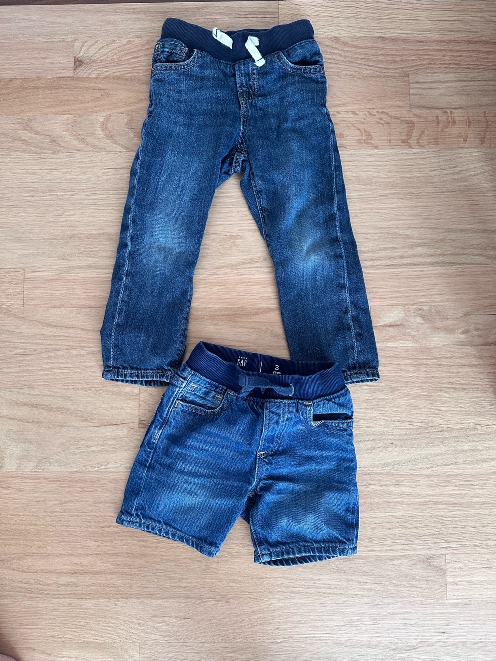 GAP Kids Dark Blue Denim Jeans & Shorts Set